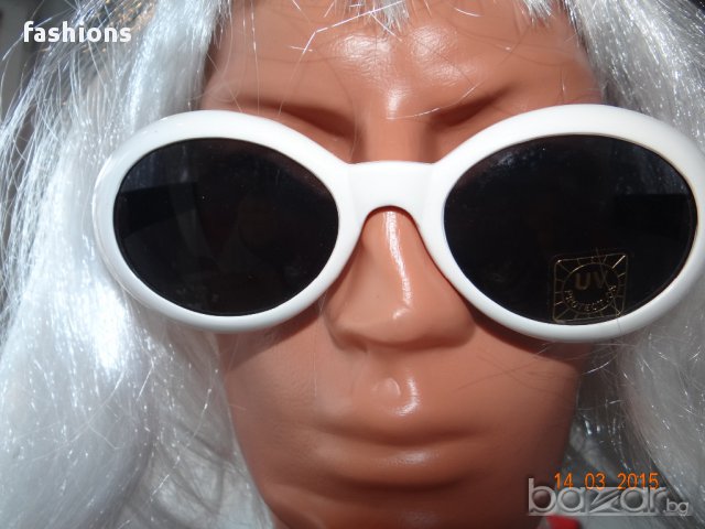 НОВИ!!! Бели елегантни слънчеви очила с UV защита, снимка 5 - Слънчеви и диоптрични очила - 10062831