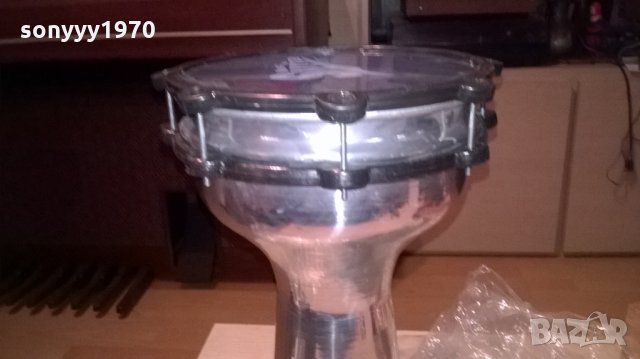 ГОЛЯМА Тарамбука метална алуминиева/инокс-40х25см-нова, снимка 4 - Ударни инструменти - 23178175