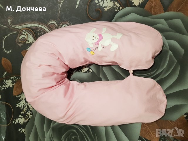Възглавница за кърмене и бременност, снимка 4 - Спално бельо и завивки - 25960732