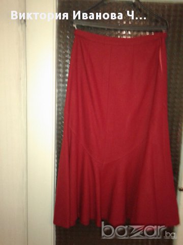 Нов дамски 4ервен от каша костюм48н.зимен, снимка 2 - Костюми - 16806197