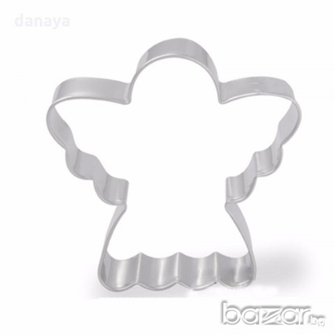 Форми за коледни сладки Ангел резци за курабии бисквити фондан 3 размера , снимка 3 - Чинии - 20116394