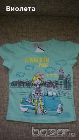 Тениски за малки госпожици НОВИ, снимка 4 - Бебешки блузки - 20533390