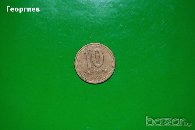 10 центавос Аржентина 1993
