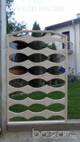  Дървени портални врати, порти, ковани врати от дъски, оградни и декоративни пана, снимка 9 - Други - 11006512