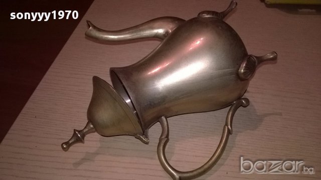 Ретро чаиник с капак-21х20х11см-внос швеицария, снимка 8 - Антикварни и старинни предмети - 17872194