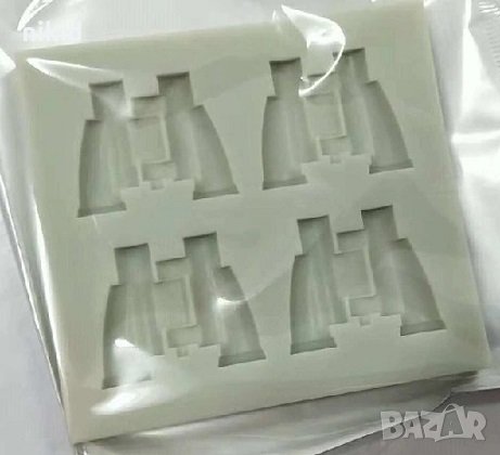 4 бр малък бинокъл силиконов молд форма декор торта сладки фондан и др. украса