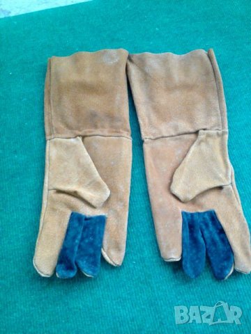 Работни ръкавици заварчици естествена кожа, снимка 2 - Шапки - 25196489