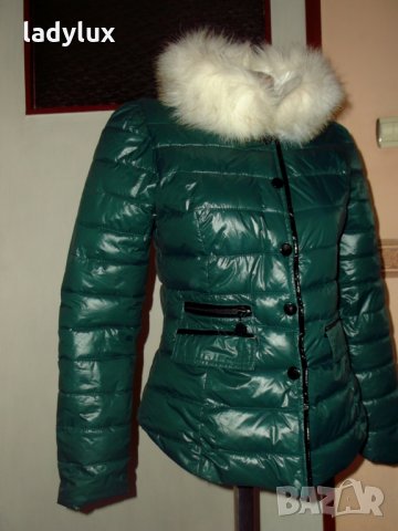 Ефектно Яке с пухена яка, Размер S. Код 366, снимка 3 - Якета - 23613715