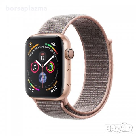 APPLE WATCH GOLD ALUMINUM CASE WITH PINK SAND SPORT LOOP 40MM SERIES 4 GPS, снимка 1 - Смарт гривни - 23337997