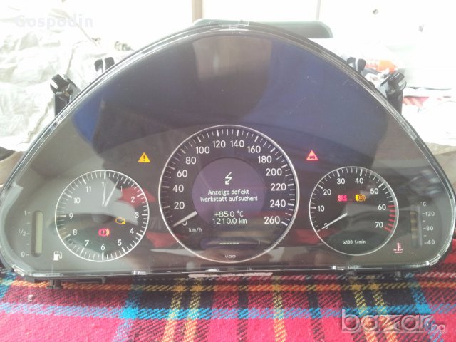 Интериор син салон на Мерцедес Е класа W211, снимка 9 - Части - 10863484