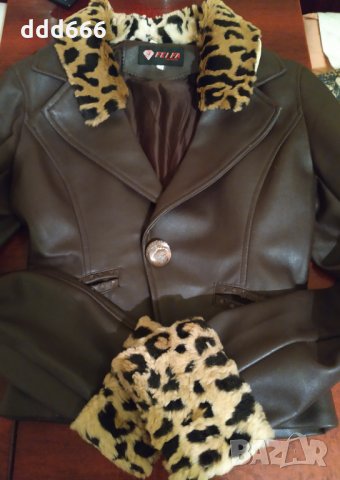 Дамско кожено яке, снимка 2 - Якета - 23832828