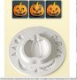 Тиква с очи за Halloween Хелоуин силиконов молд форма украса торта фондан шоколад и др, снимка 1 - Форми - 23356750