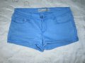 Къси дамски сини панталонки - размер М UK 10 / 38 EU , снимка 1 - Къси панталони и бермуди - 16637604