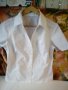 Бяла дамска риза размер S, снимка 1 - Ризи - 24634532