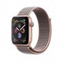 APPLE WATCH GOLD ALUMINUM CASE WITH PINK SAND SPORT LOOP 40MM SERIES 4 GPS, снимка 1 - Смарт гривни - 23337997