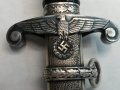 Немски кортик/Железопътна полиция- образец-1935 година/кинжал сабя нож/, снимка 9