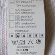 Прекрасна машинно плетена жилетка в бяло и розово размер 30, нова, снимка 4 - Детски пуловери и жилетки - 15826536