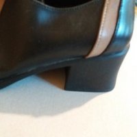 Дам.обувки-/изк.кожа/-№39-цвят-черно+бежаво., снимка 5 - Дамски ежедневни обувки - 22385235