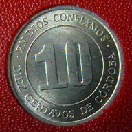10 центаво 1974 FAO, Никарагуа, снимка 1 - Нумизматика и бонистика - 12007628