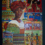 "Африка" картина на Десислава Илиева, снимка 6 - Картини - 12818990