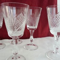 кристални чаши за ракия вино уиски коняк, снимка 1 - Сервизи - 20115230