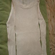  Машинно плетена бяла блуза T A L L Y W E I J L, нова, размер М, снимка 5 - Блузи с дълъг ръкав и пуловери - 9936232