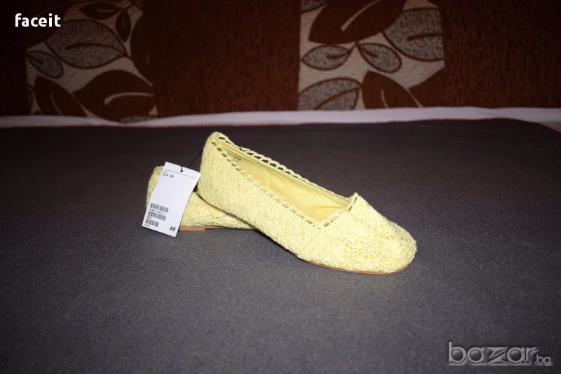 H&M - 100% Оригинални плетени равни обувки / Пантофи / Пантофки / Hennes & Mauritz , снимка 1