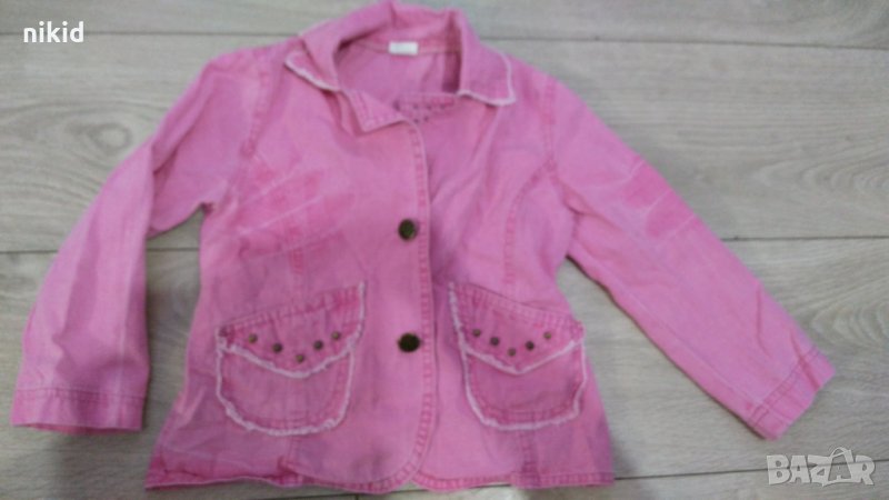 Детско яке сако дънково дънкено розово, снимка 1