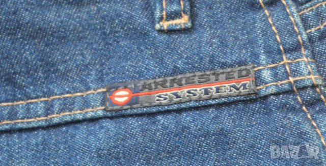 Arrested мъжки дънки сини широки 100% памук, снимка 3 - Дънки - 23436800