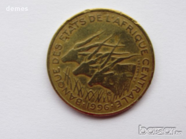 Централни Африкански Щати - 25 франка, 1996 г. - 183m , снимка 5 - Нумизматика и бонистика - 17420753
