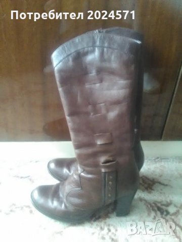Дамски ботуши от естествена кожа., снимка 2 - Дамски ботуши - 23800681