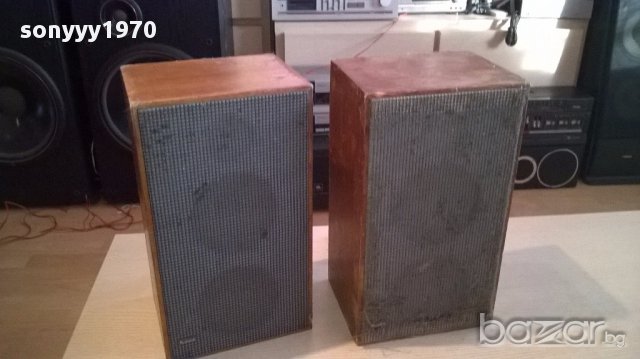 Heco-retro-2 броя стари колони 38/22/18см-внос швеицария, снимка 12 - Тонколони - 13824549