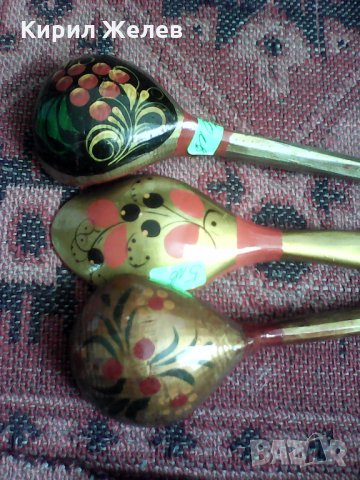 Стари дървени лажички 4948 , снимка 7 - Антикварни и старинни предмети - 24042646