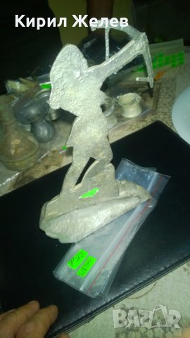 Ловна статуетка алуминий СССР ?, снимка 3 - Статуетки - 23166709