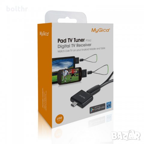 MYGICA PADTV PT362 DVB-T2 ТУНЕР ЗА ANDROID УСТРОЙСТВА, USB TYPE-C
