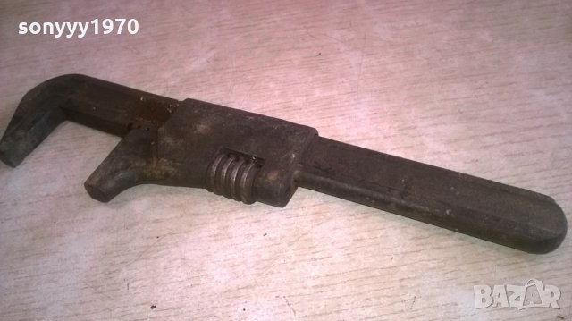 АНТИКА стар раздвижен ключ-внос швеицария-28х7см, снимка 3 - Ключове - 24915113