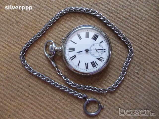 Железничарски джобен часовник, снимка 2 - Антикварни и старинни предмети - 16715188