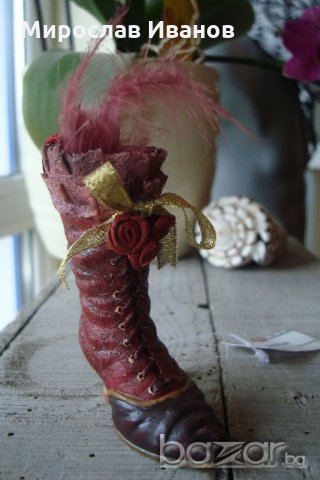 ботуш с перо от Италия, снимка 7 - Подаръци за рожден ден - 21250035