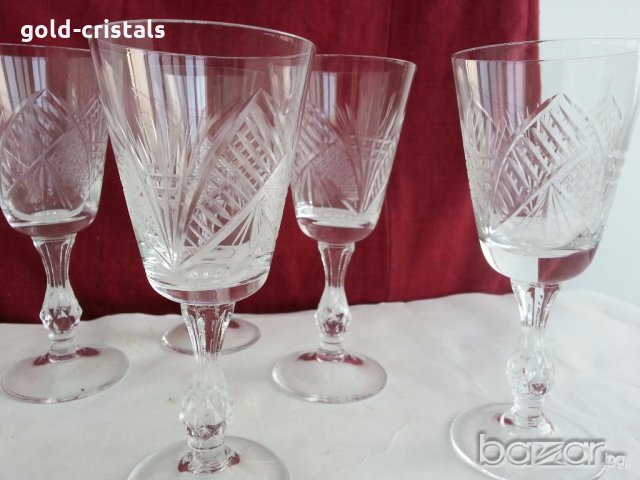 кристални чаши за ракия вино уиски коняк