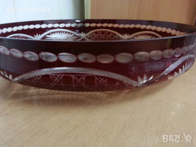 Кристална купа чиния фруктиера , снимка 8 - Антикварни и старинни предмети - 24804419