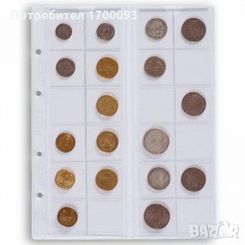 Резервни листи за албуми OPTIMA за монети - всички размери , снимка 7 - Нумизматика и бонистика - 24178458