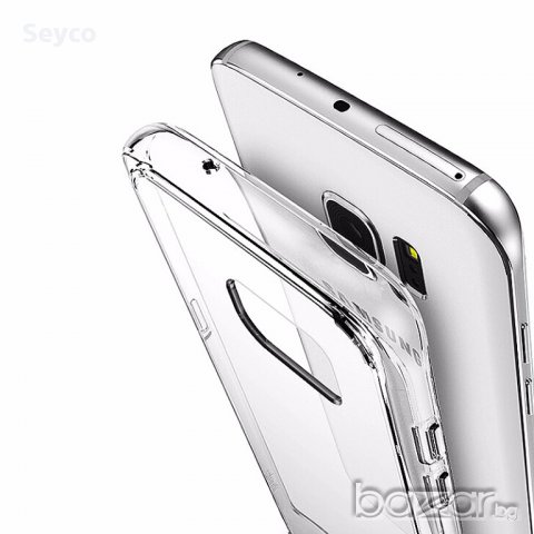 Slim Transparent TPU Case with Shockproof Particles Corner for Samsung S7 Edge, снимка 4 - Калъфи, кейсове - 14847630