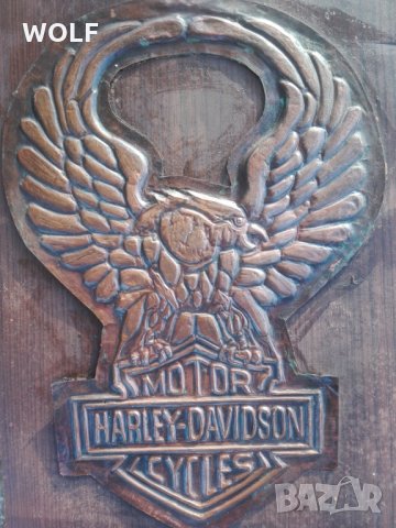 HARLEY DAVIDSON CYCLE VINTAGE медна табела, снимка 3 - Антикварни и старинни предмети - 23246532