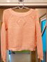Прекрасна блуза-кроп кайсиев цвят, снимка 6