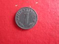 1 пфеннинг 1940 свастика грешка куриоз, снимка 1