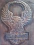 HARLEY DAVIDSON CYCLE VINTAGE медна табела, снимка 3