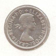 +Australa-1 Florin-1960-KM# 60-Elizabeth II 1st port-silver+, снимка 2 - Нумизматика и бонистика - 17988994