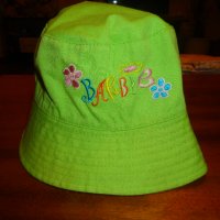 зелена детска лятна шапка, снимка 1 - Шапки, шалове и ръкавици - 22596500