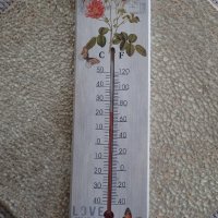 " Рози " - дървен ретро термометър, снимка 2 - Декорация за дома - 22259923