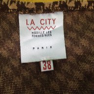 френска бежова пола каре La City Paris  S, снимка 4 - Поли - 14982294